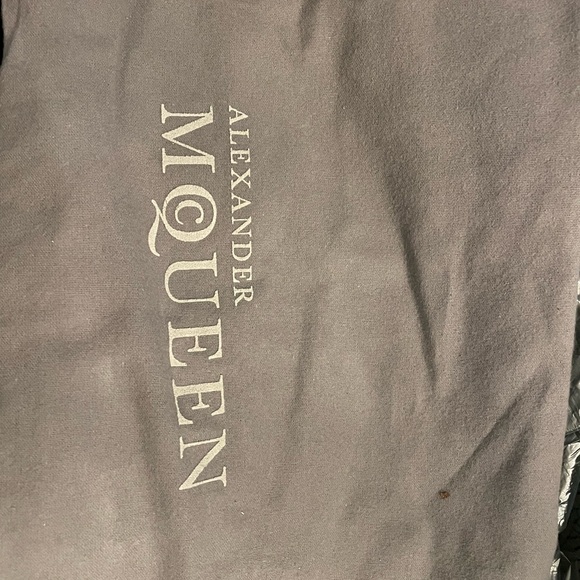 Alexander McQueen Men’s Black Camouflage Leather Lace-ups Size 8 (41) - Picture 4 of 5